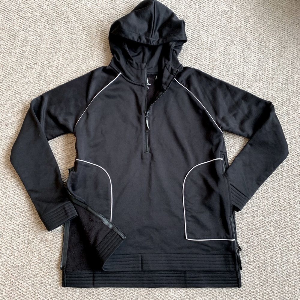 GOOD American Performance Half Zip Hoodie